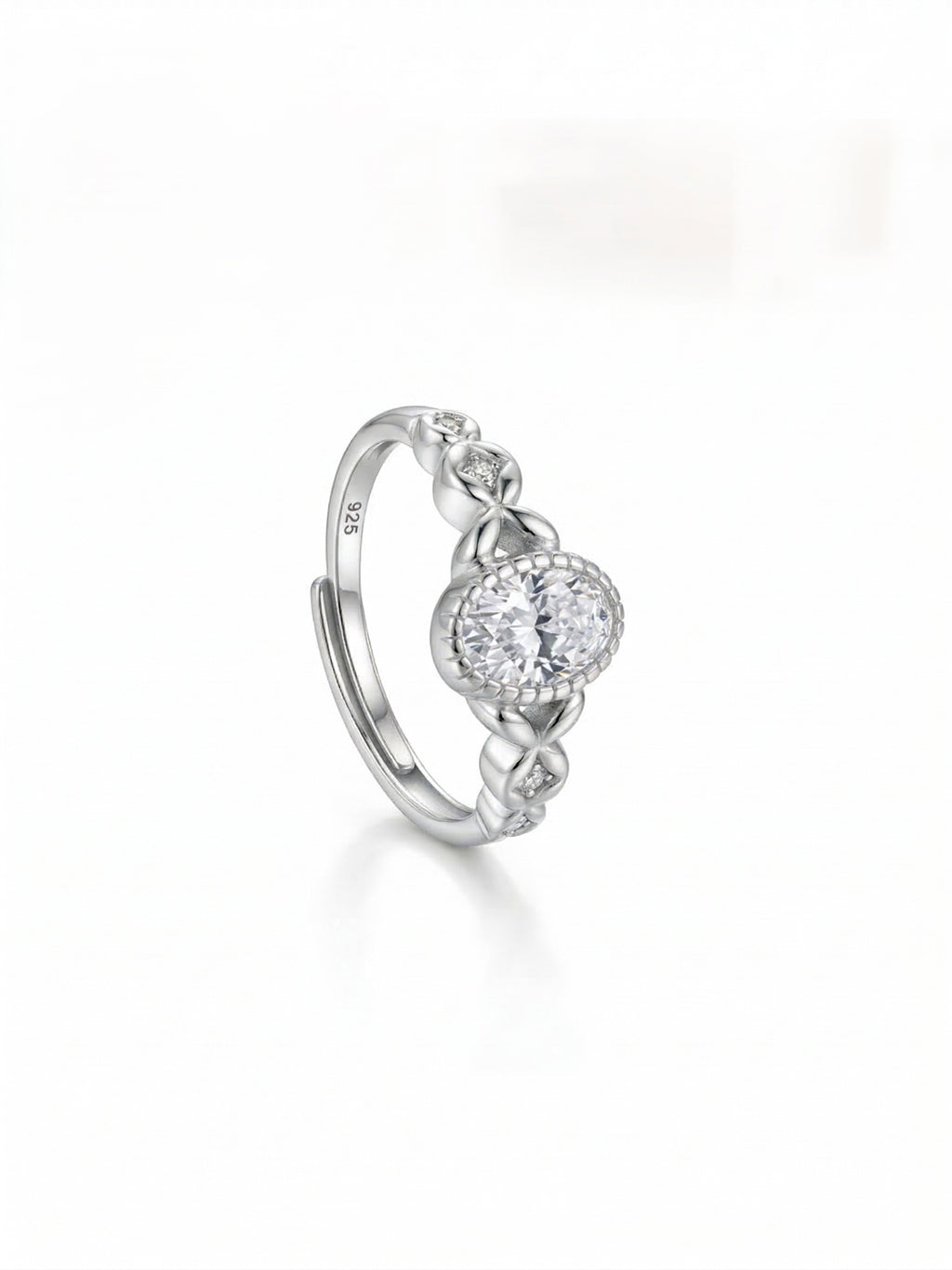 Vintage Oval Milgrain Ring