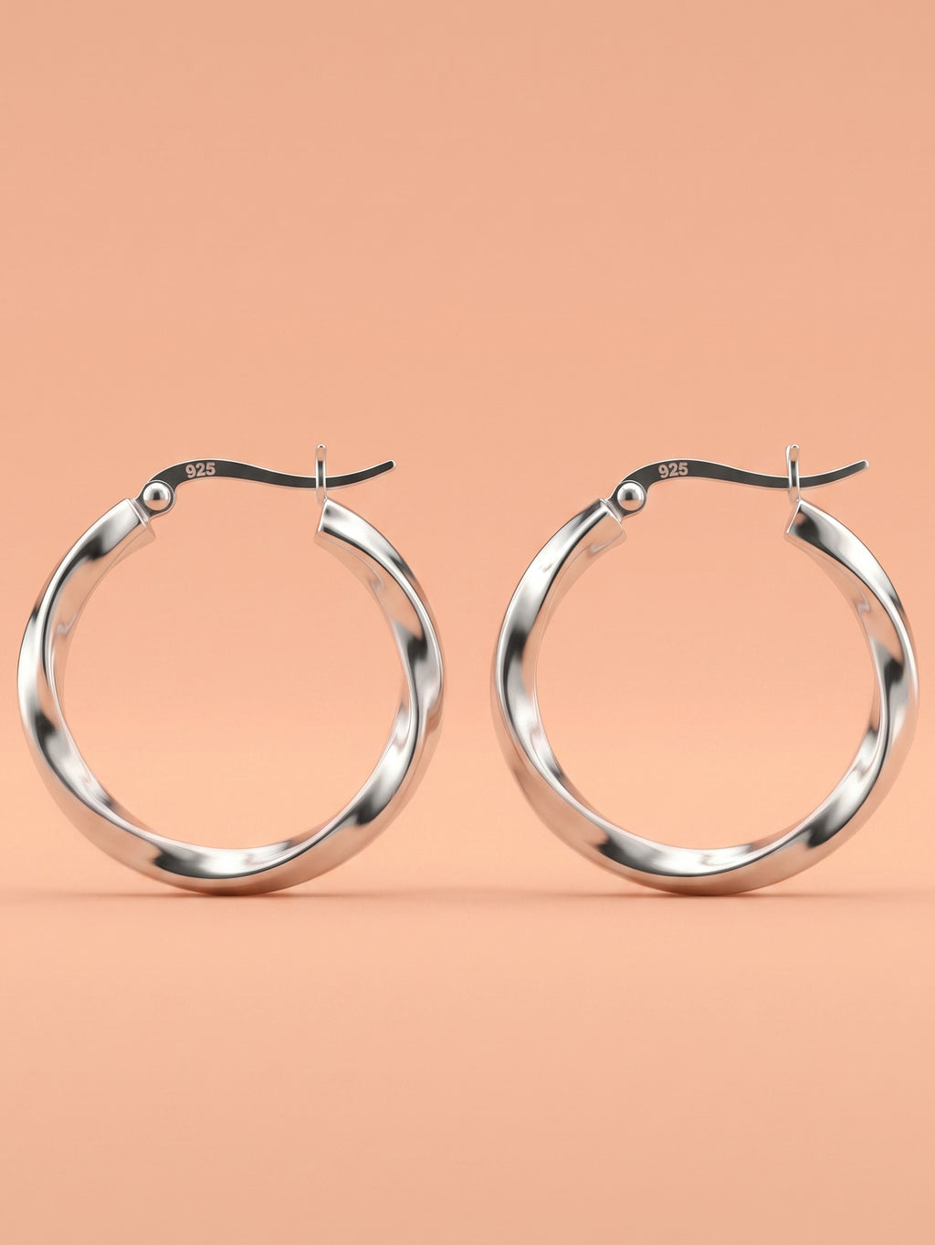 Twisted Ribbon Hoops