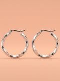 Twisted Ribbon Hoops