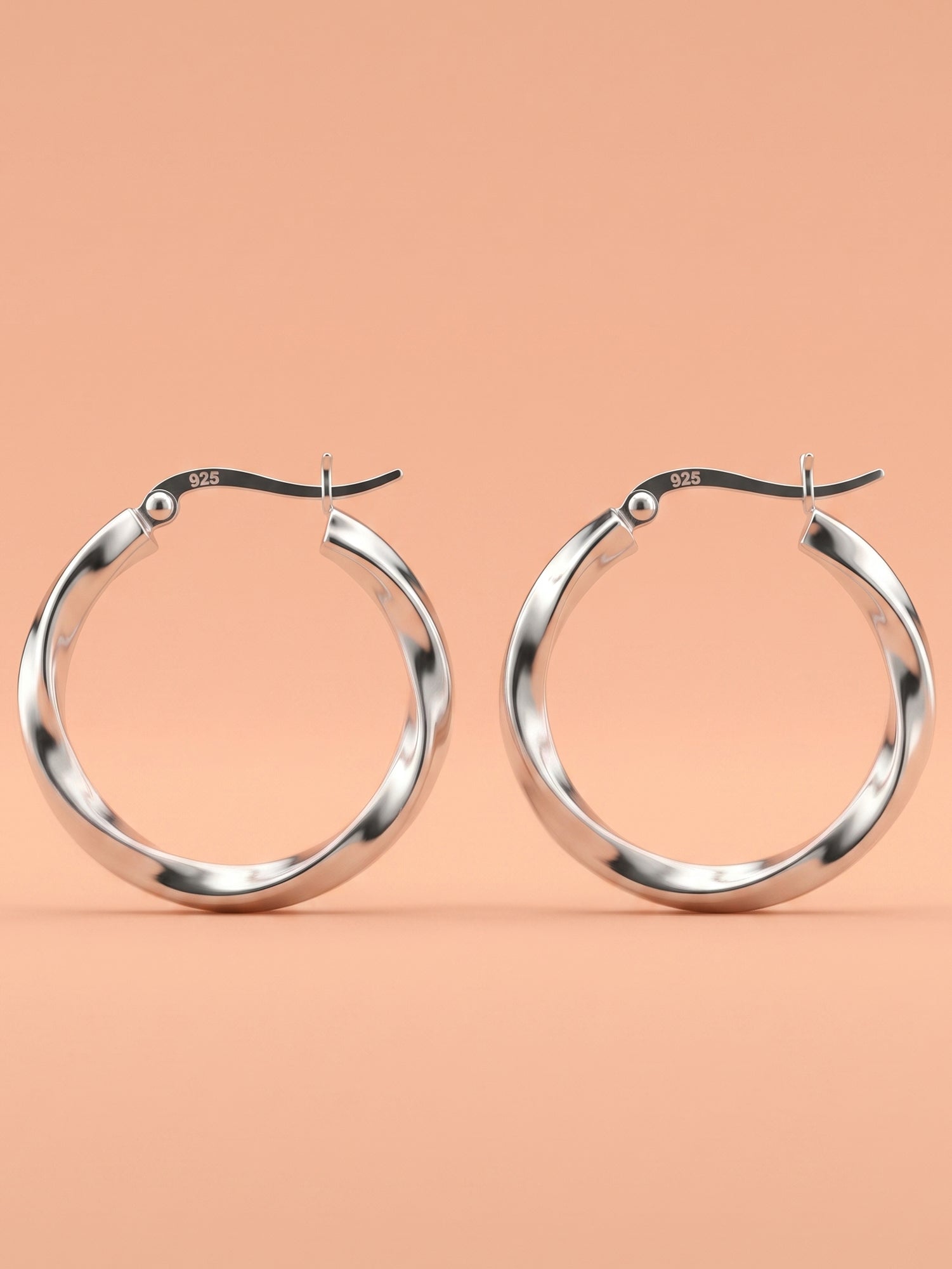 Twisted Ribbon Hoops