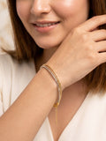 Tricolor Triple Snake Chain Bracelet