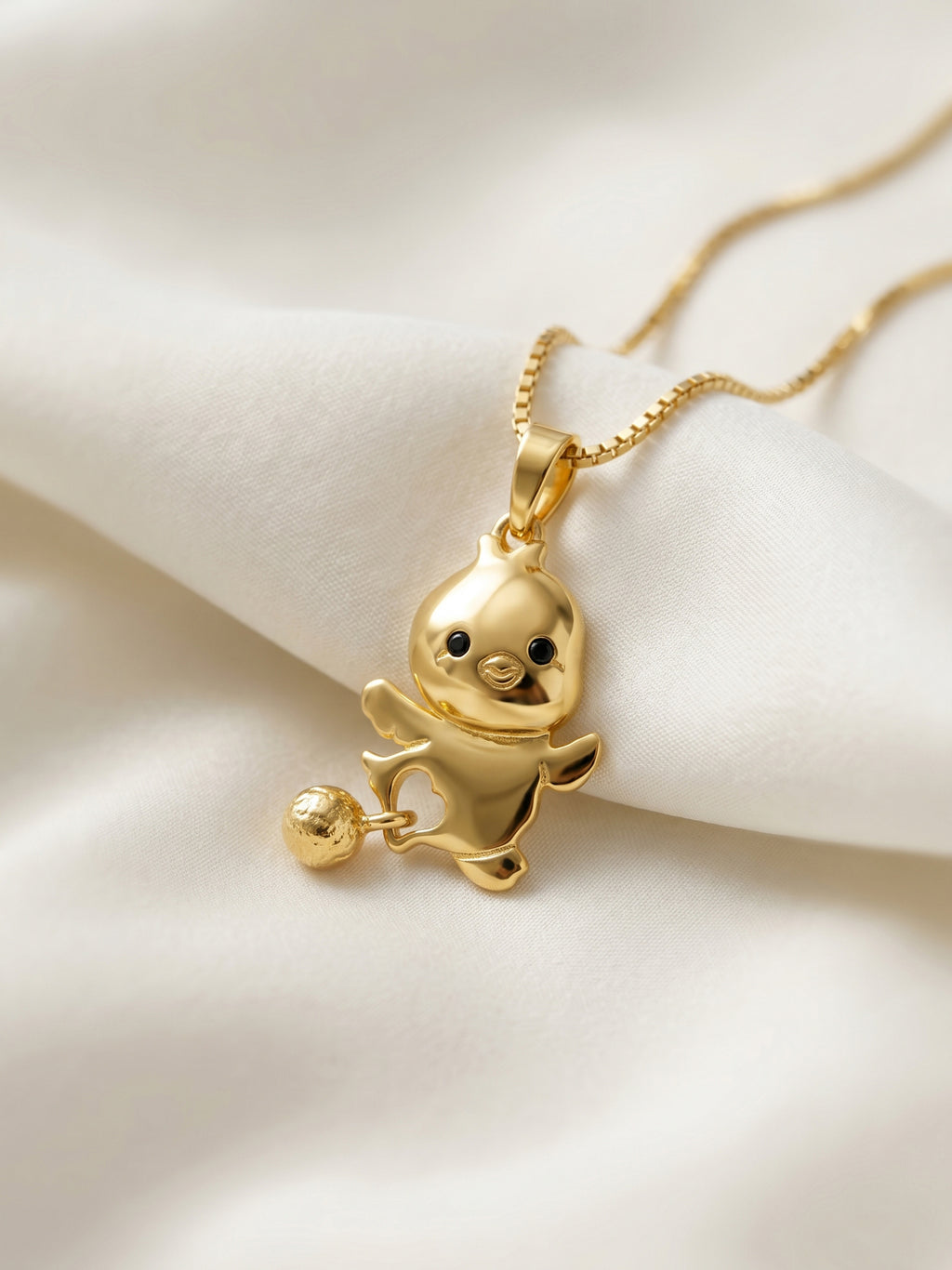 Chubby Chick Pendant Necklace for Kids