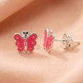 Enamel Butterfly Studs