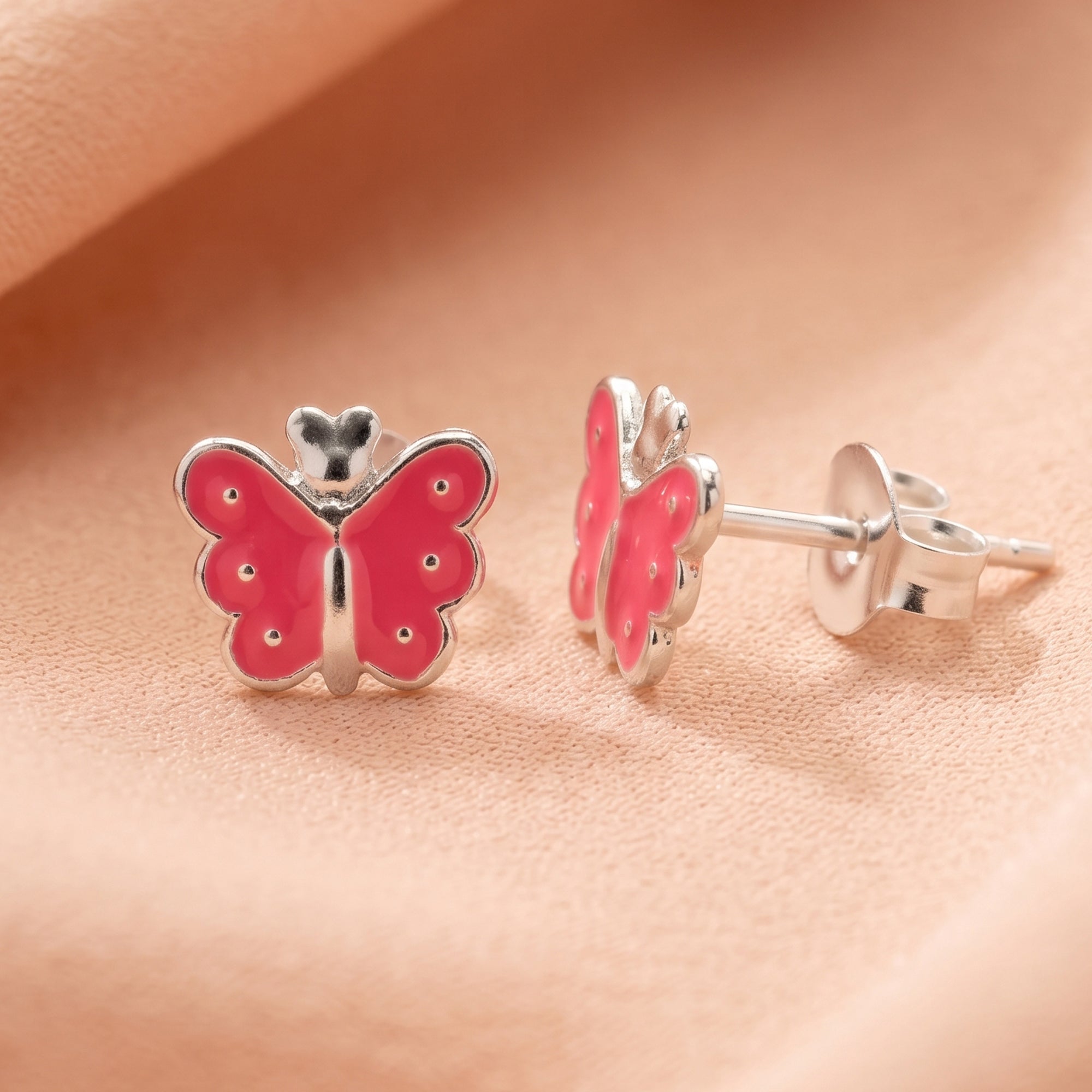Enamel Butterfly Studs