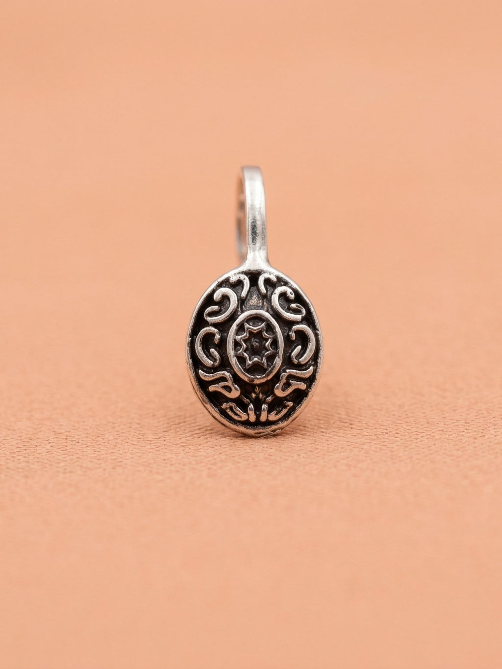 Medallion Scroll Nose Pin