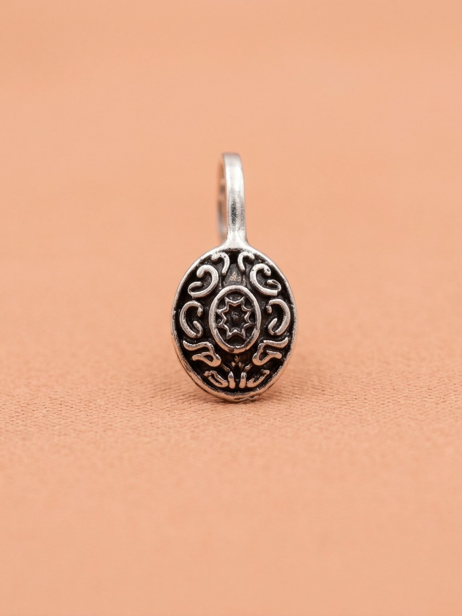 Medallion Scroll Nose Pin