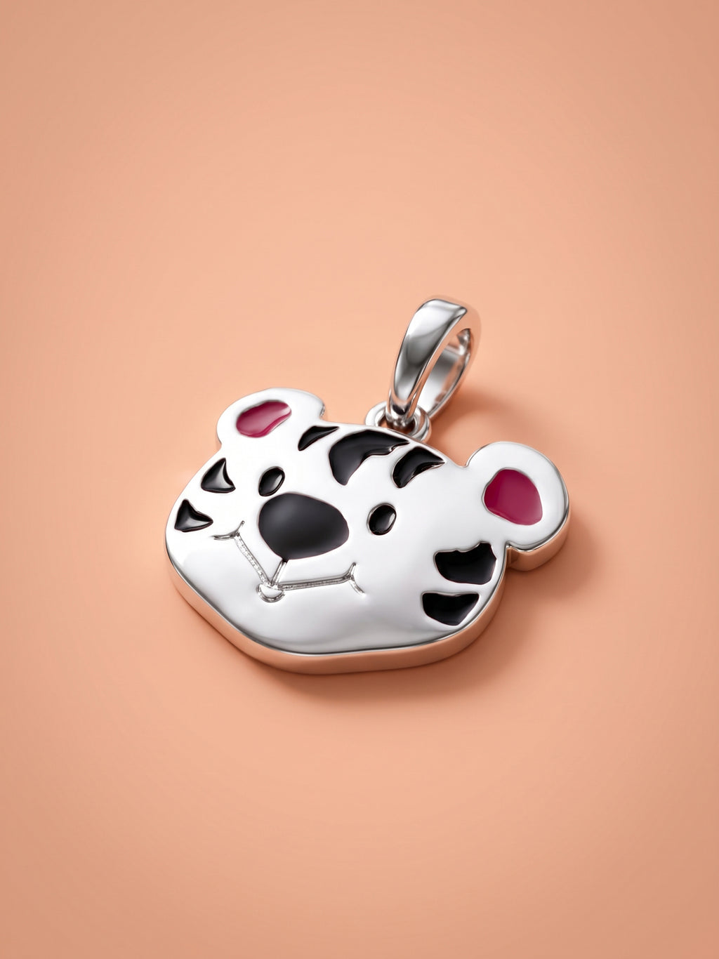 Kids Playful Tiger Face Pendant