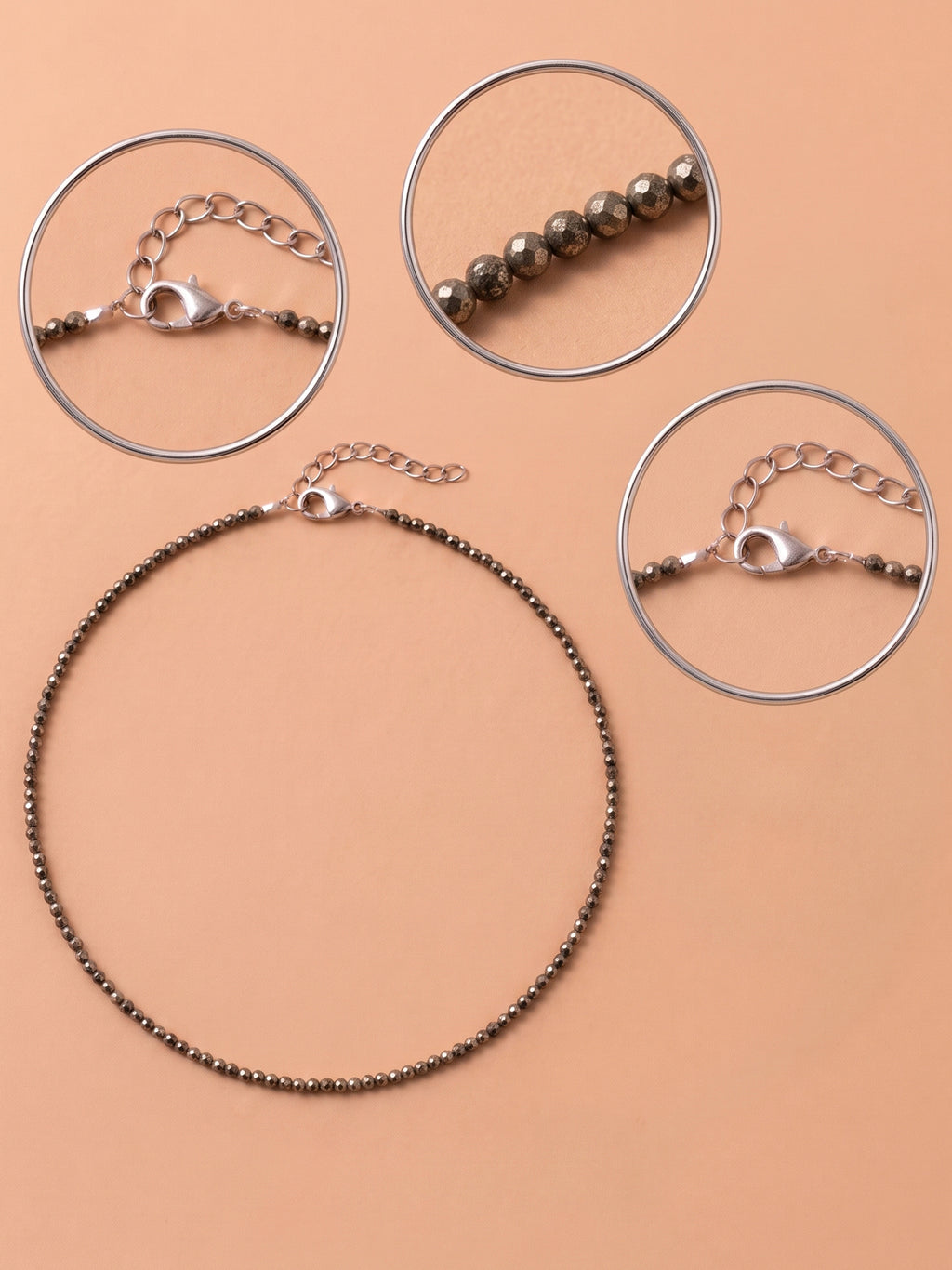 The Stellar Shimmer Pyrite Anklet