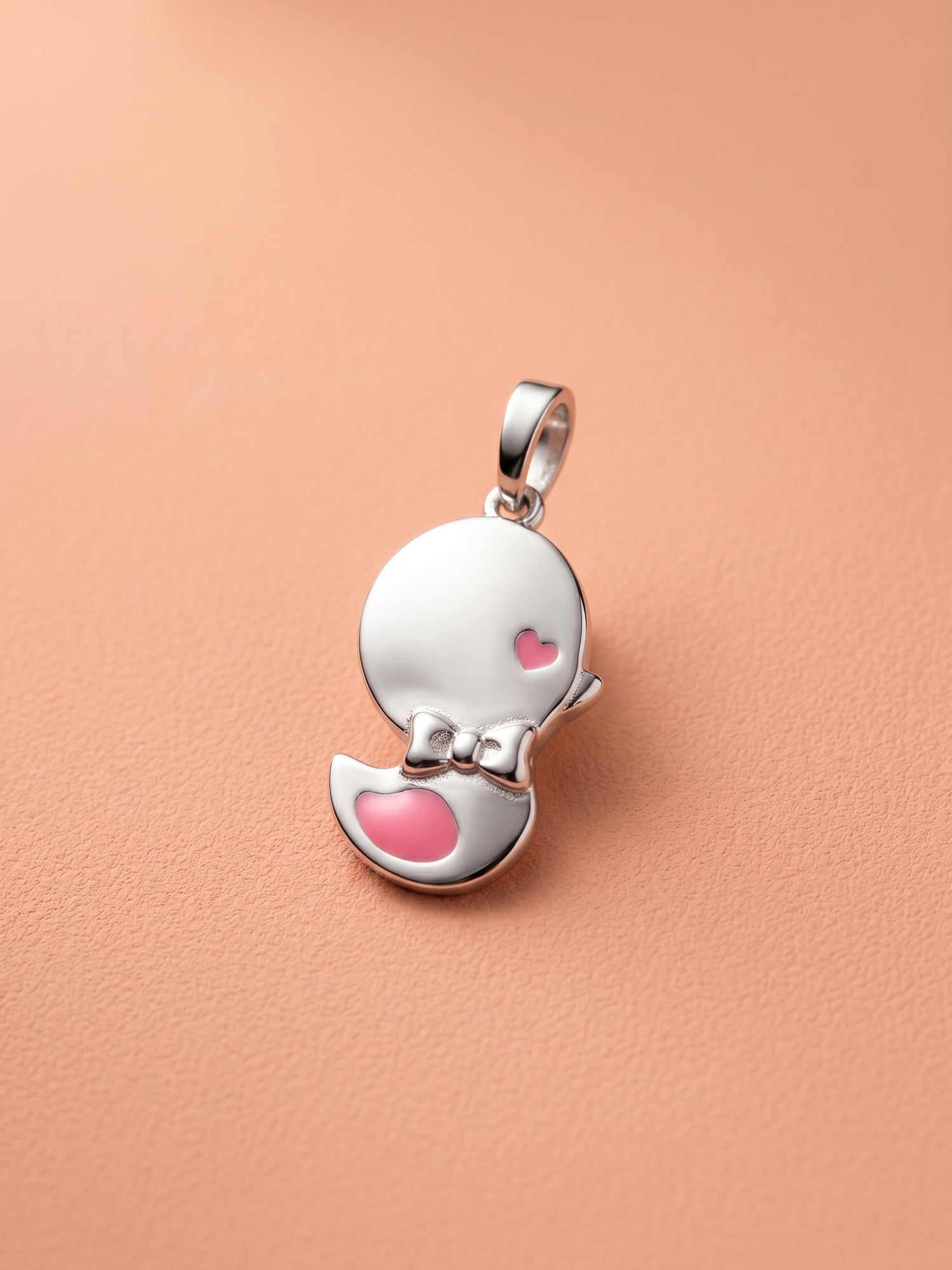 Kids Sweet Pink Duckling Pendant