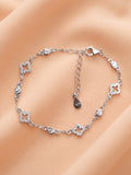The Celestia Pavé Clover Station Bracelet