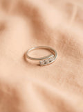 Channel-Set Triple Stone Bypass Ring