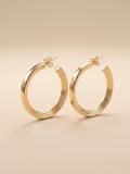 Gilded Minimalist C-Hoops