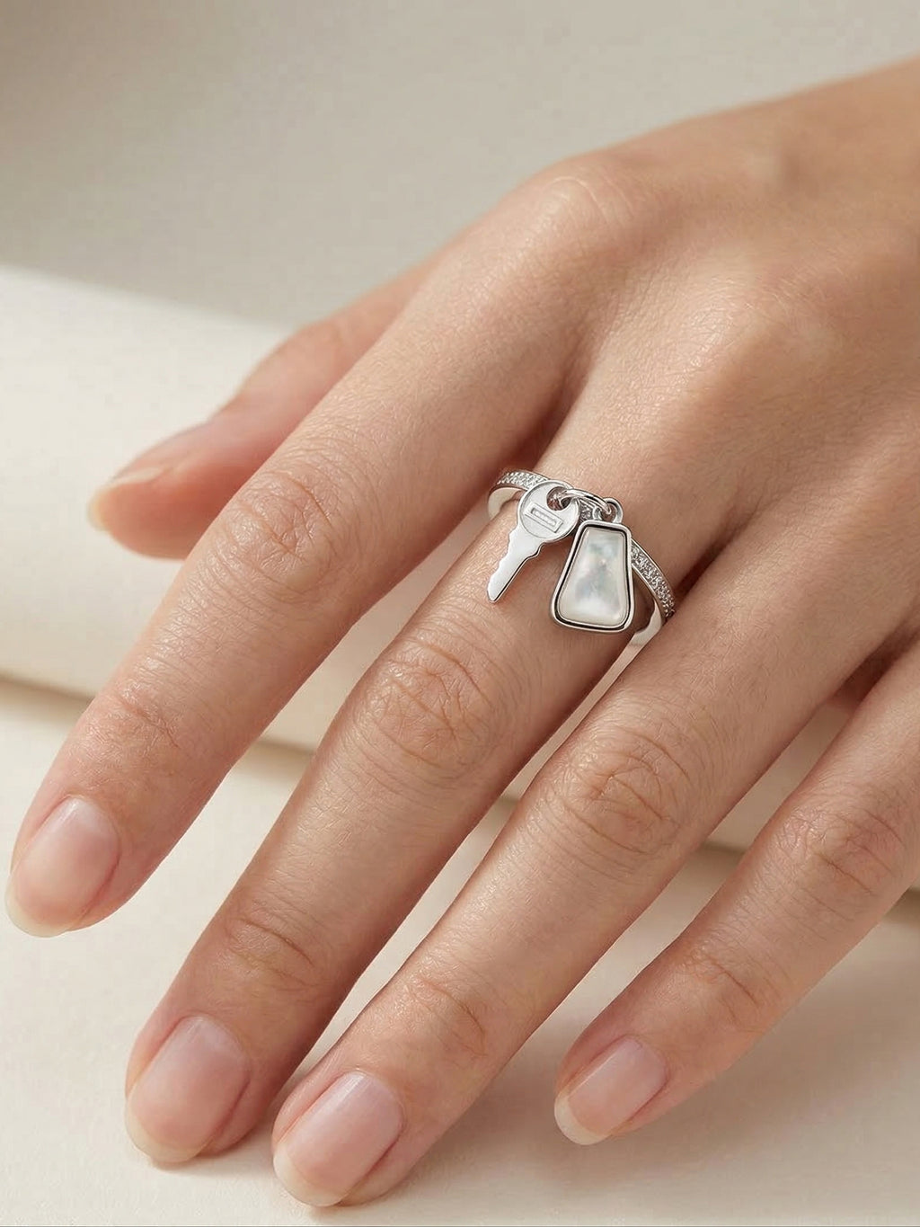 Key Luminous Charm Ring