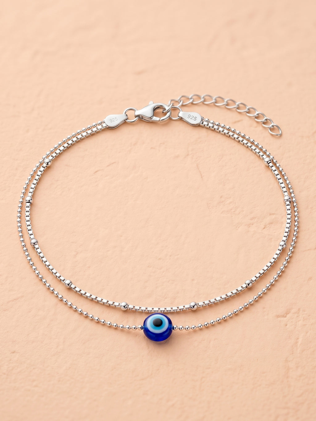 Double-Strand Evil Eye Protection Bracelet
