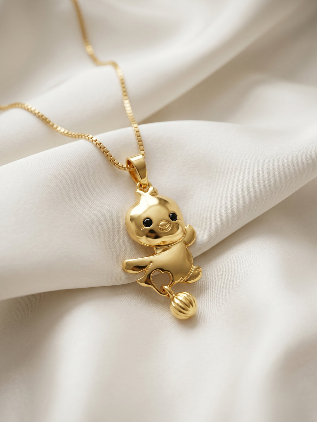 Chubby Chick Pendant Necklace for Kids