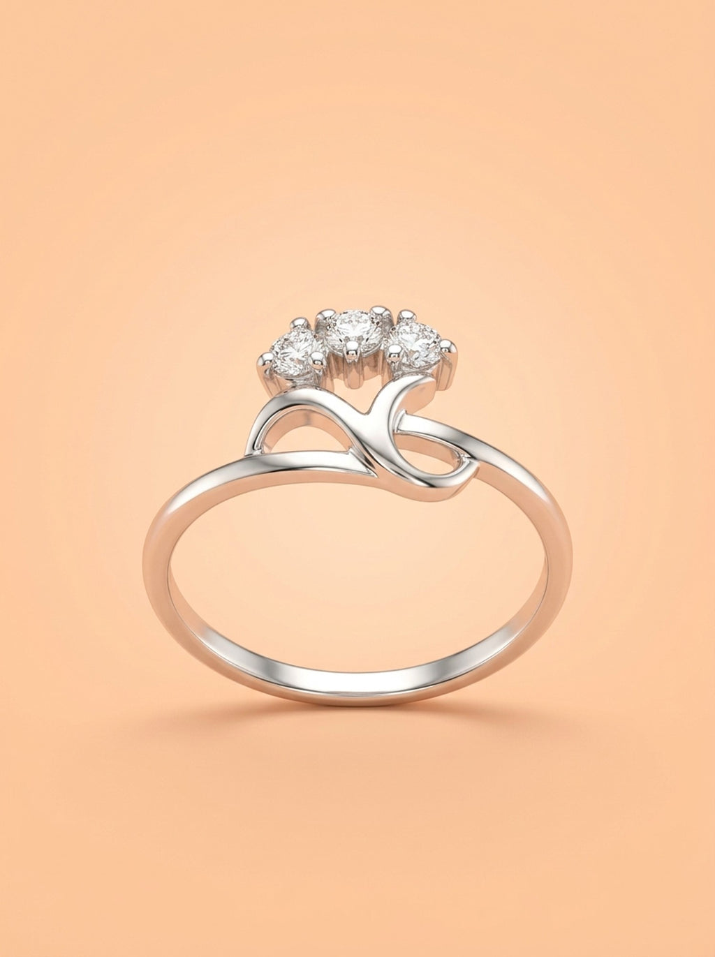 Triple Stone Vine Ring