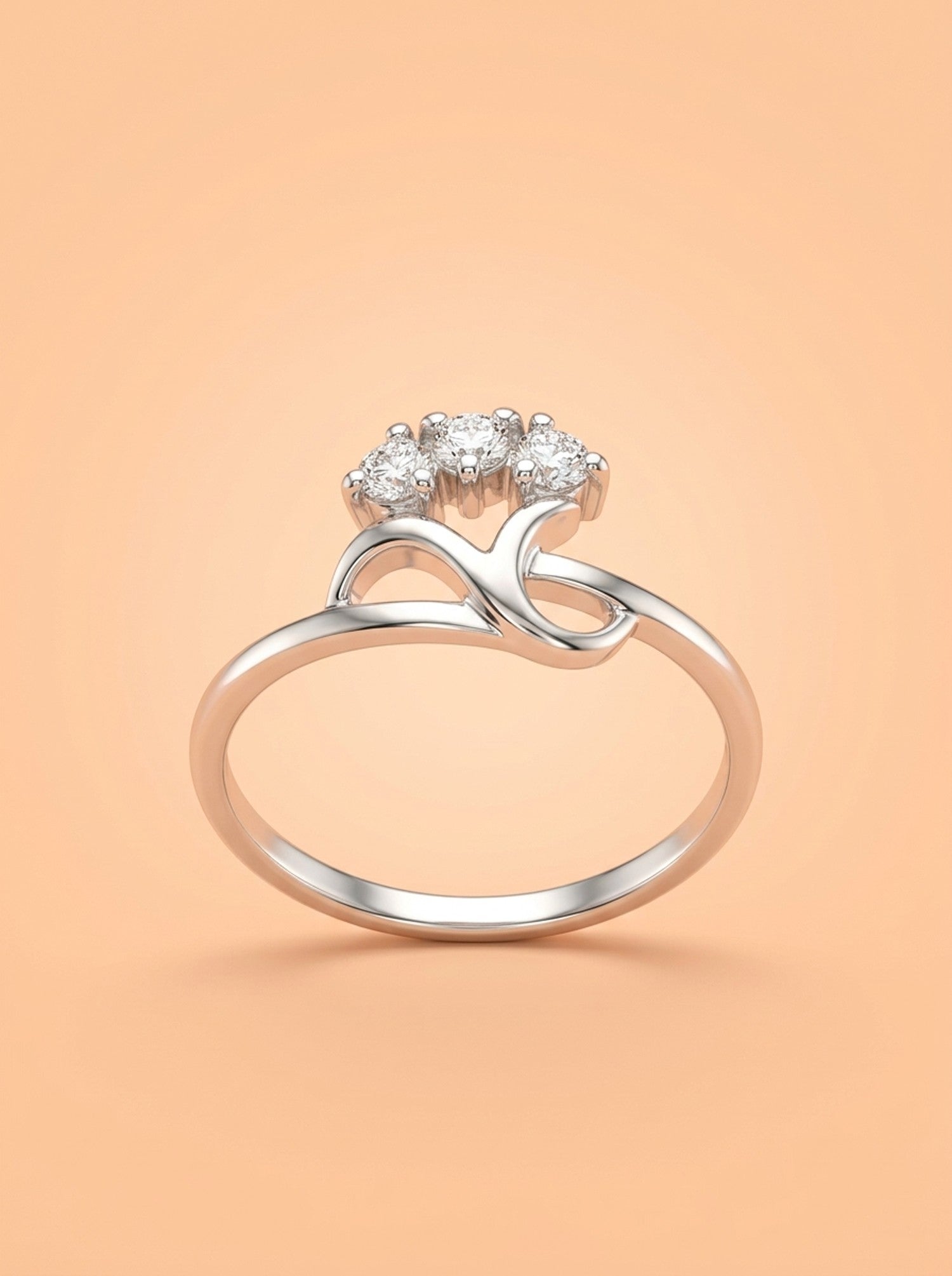Triple Stone Vine Ring