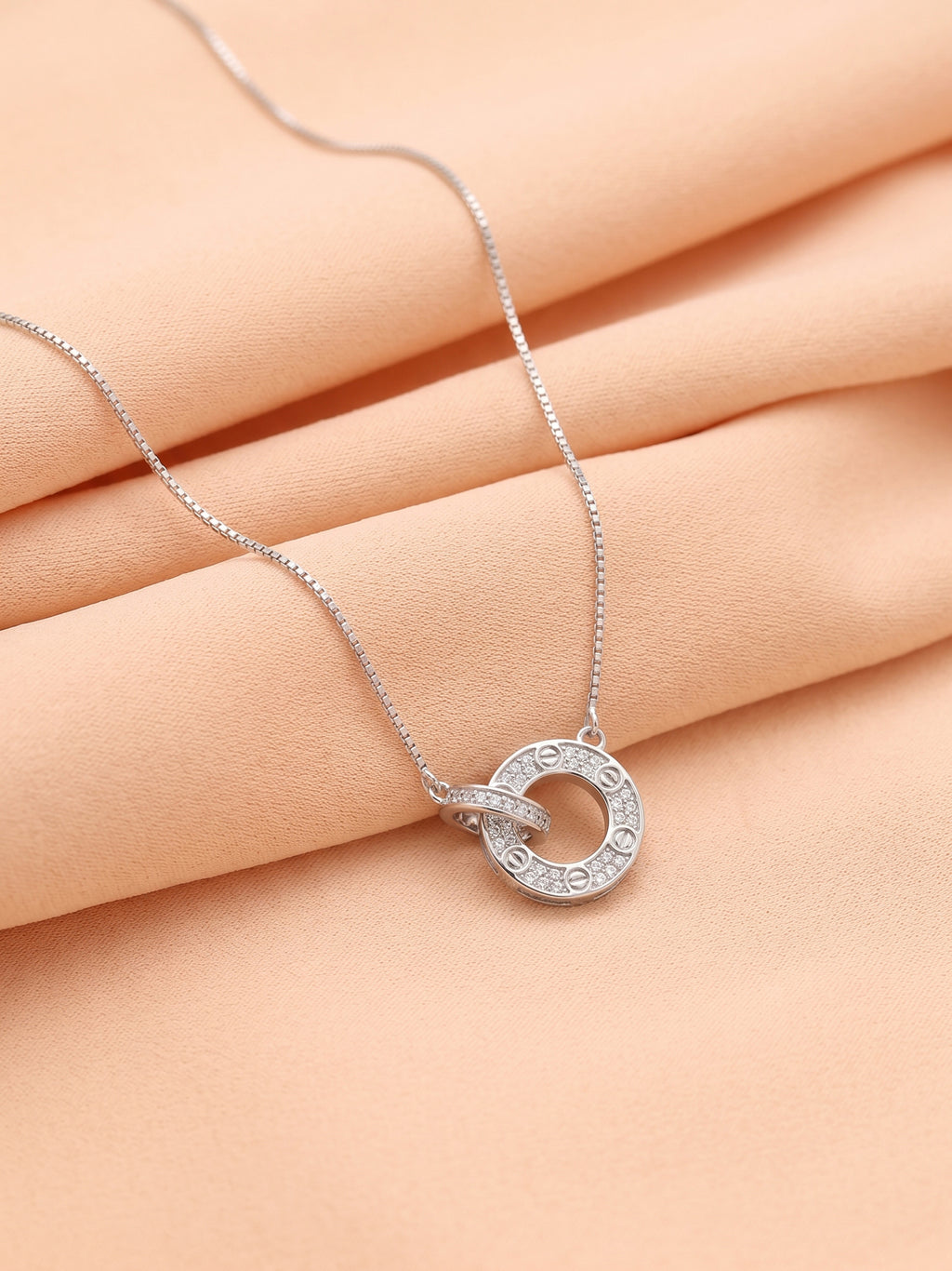 Eternal Orbit Rose Pendant