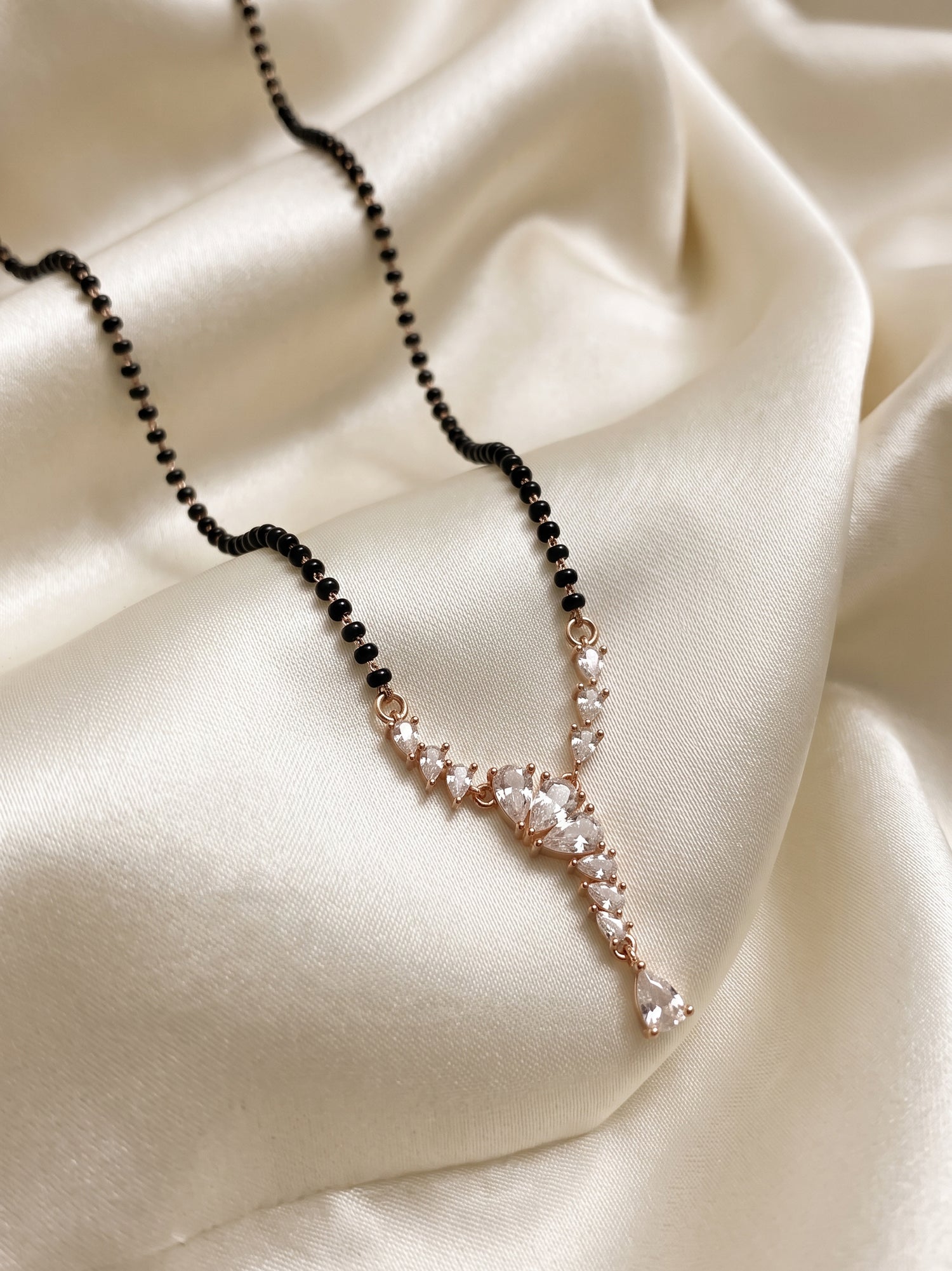 The Celestial Cascade Rose Gold Mangalsutra