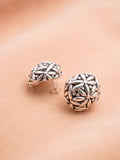 Floral Orb Sculptural Studs