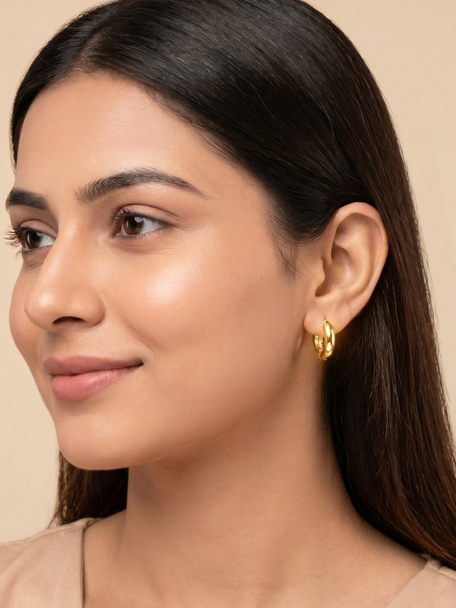 Gilded Ribbon Hoops