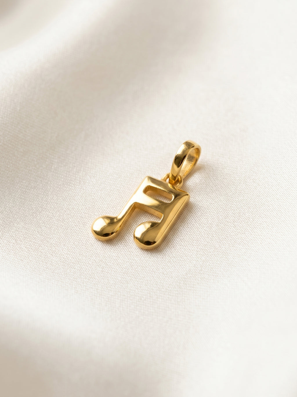 Music Note Gold Pendant