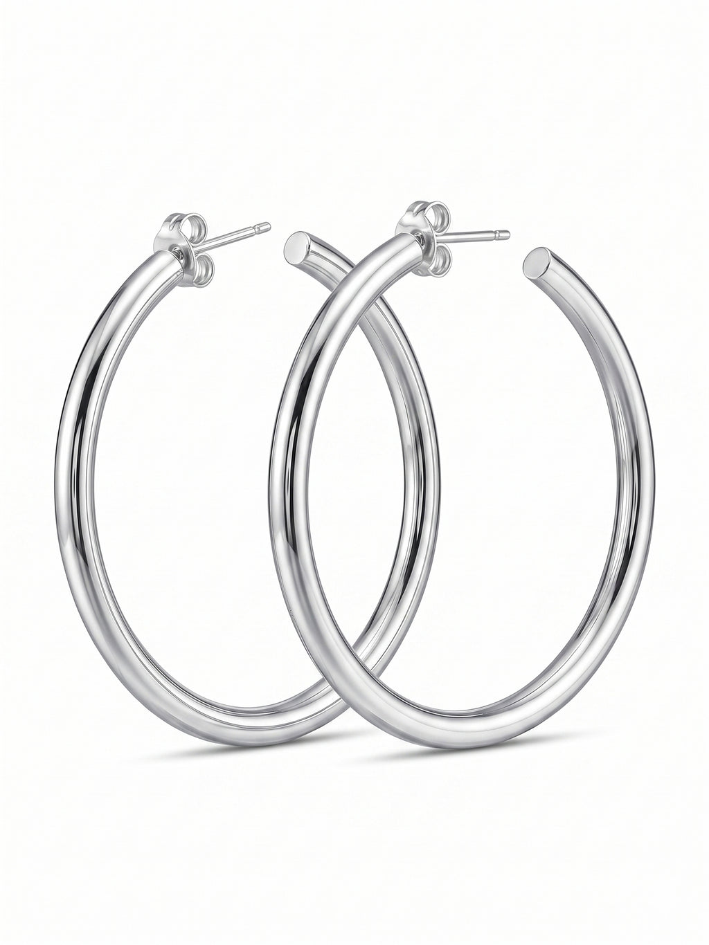 Polished Open-End Tubular Hoops