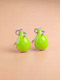 Electric Lime Balloon Studs