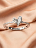 Duo Heart Shimmer Ring