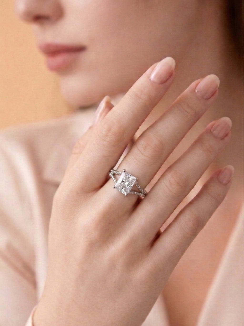 Radiant Solitaire Ring