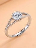 Corded Solitaire Ring