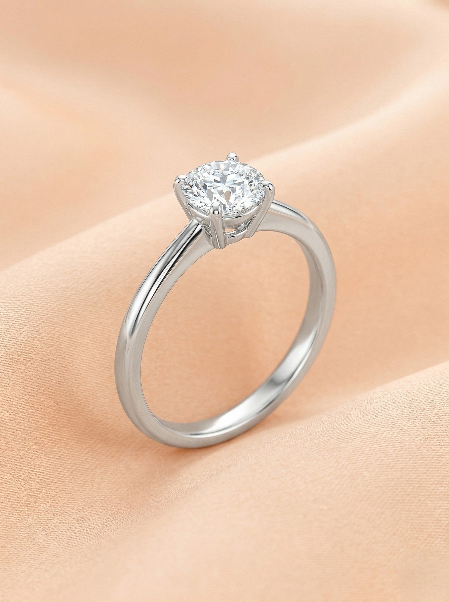 Classic Four-Prong Solitaire Ring