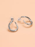 The Fluid Twist Open-Hoop Earrings