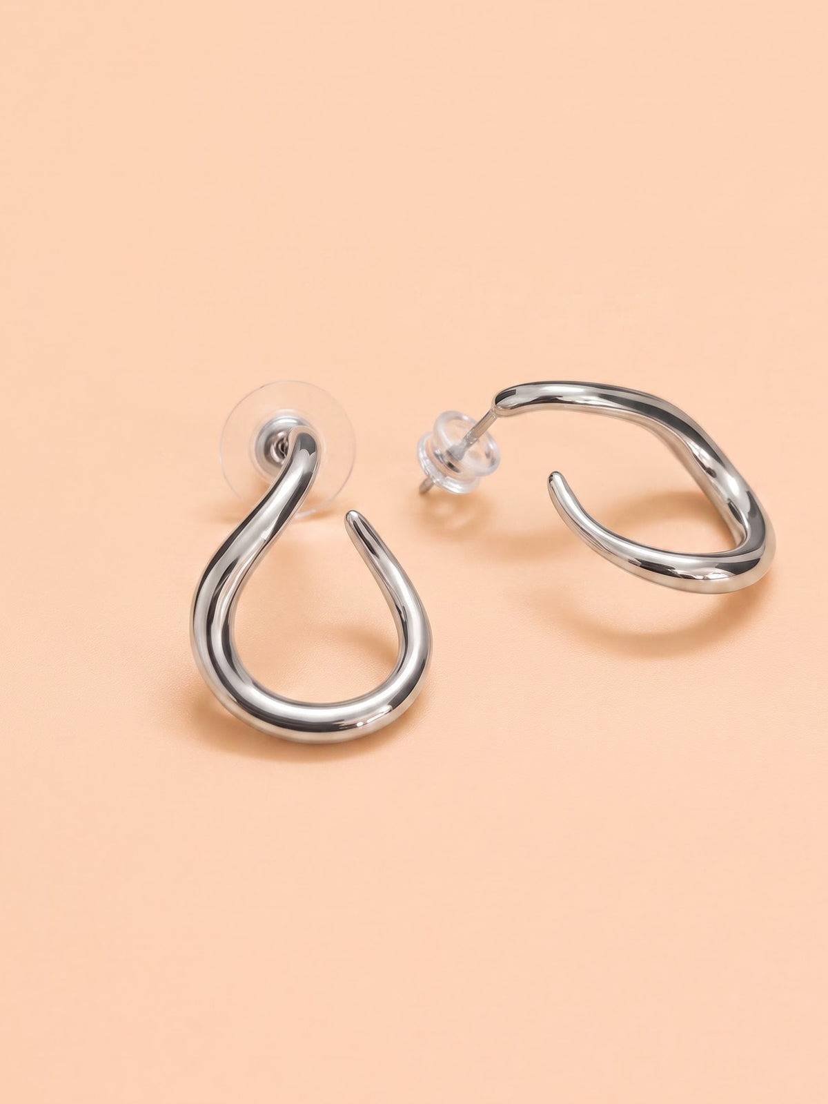 The Fluid Twist Open-Hoop Earrings