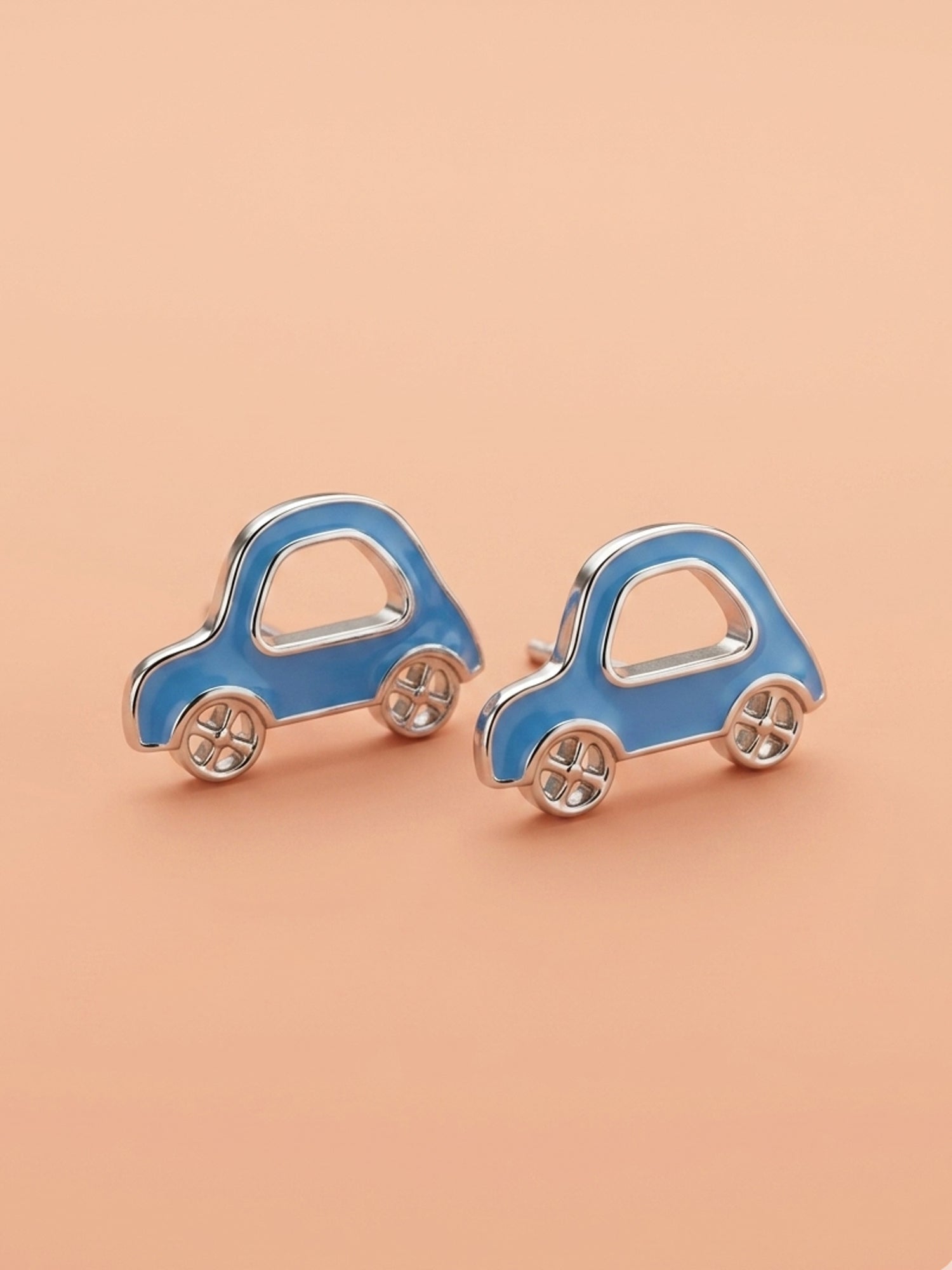 Speedy Azure Beetle Studs