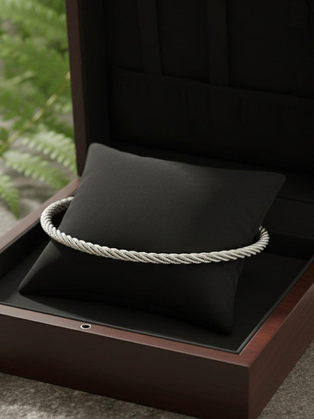 Radiant Rope Silver Anklet