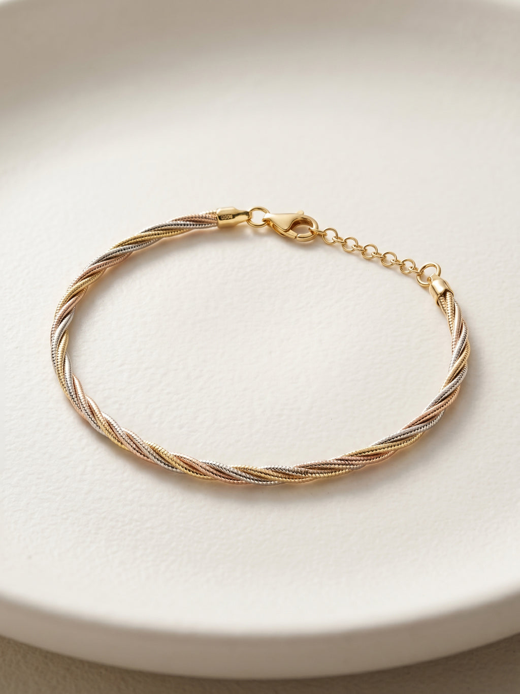 Tricolor Twisted Rope Bracelet