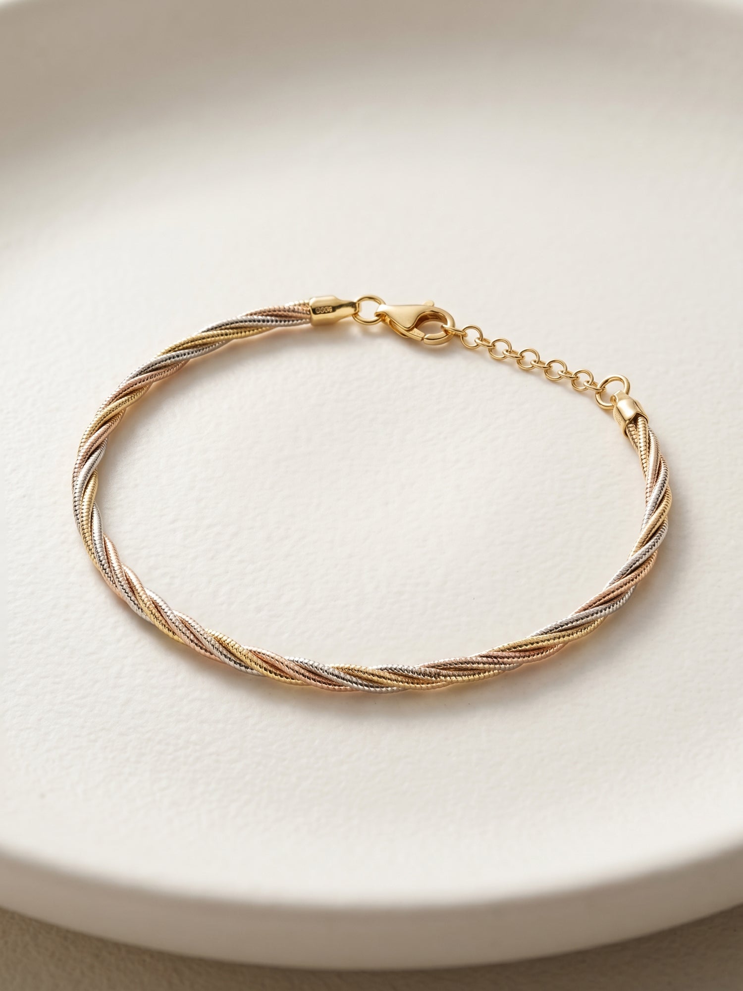 Tricolor Twisted Rope Bracelet