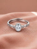 Vintage Oval Halo Ring
