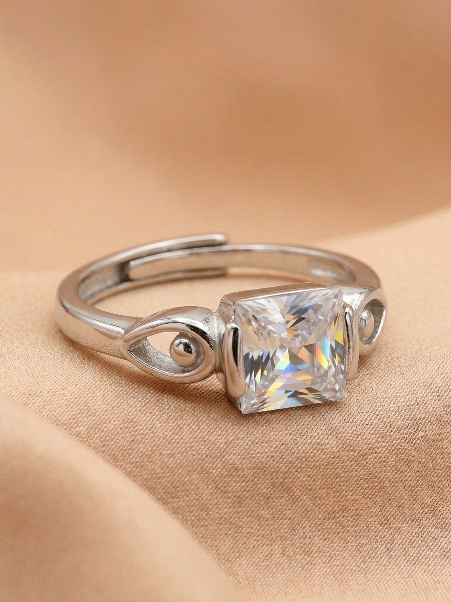 Princess Stellar Solitaire Ring