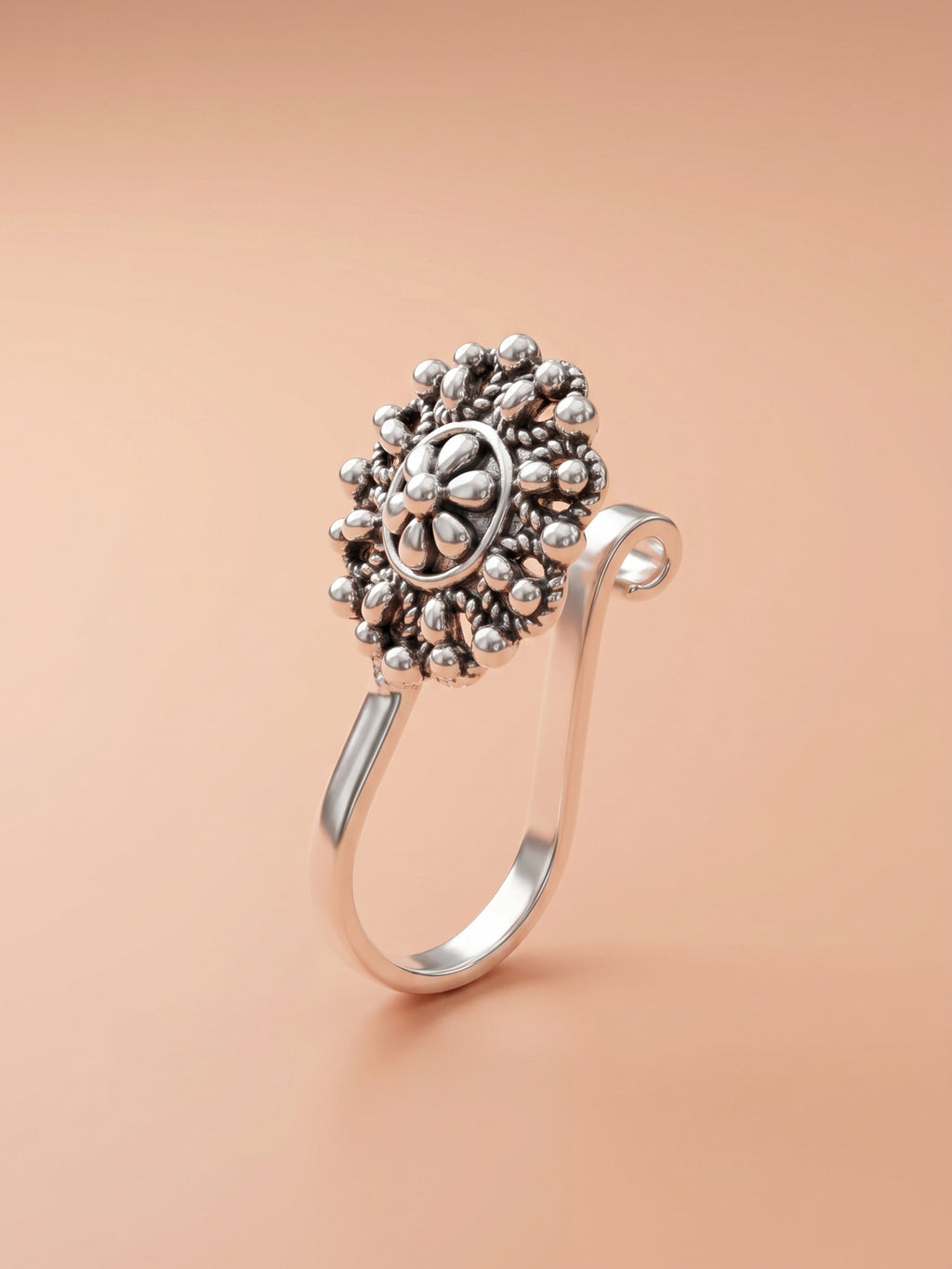 Vintage Sunburst Clip-On Nose Ring
