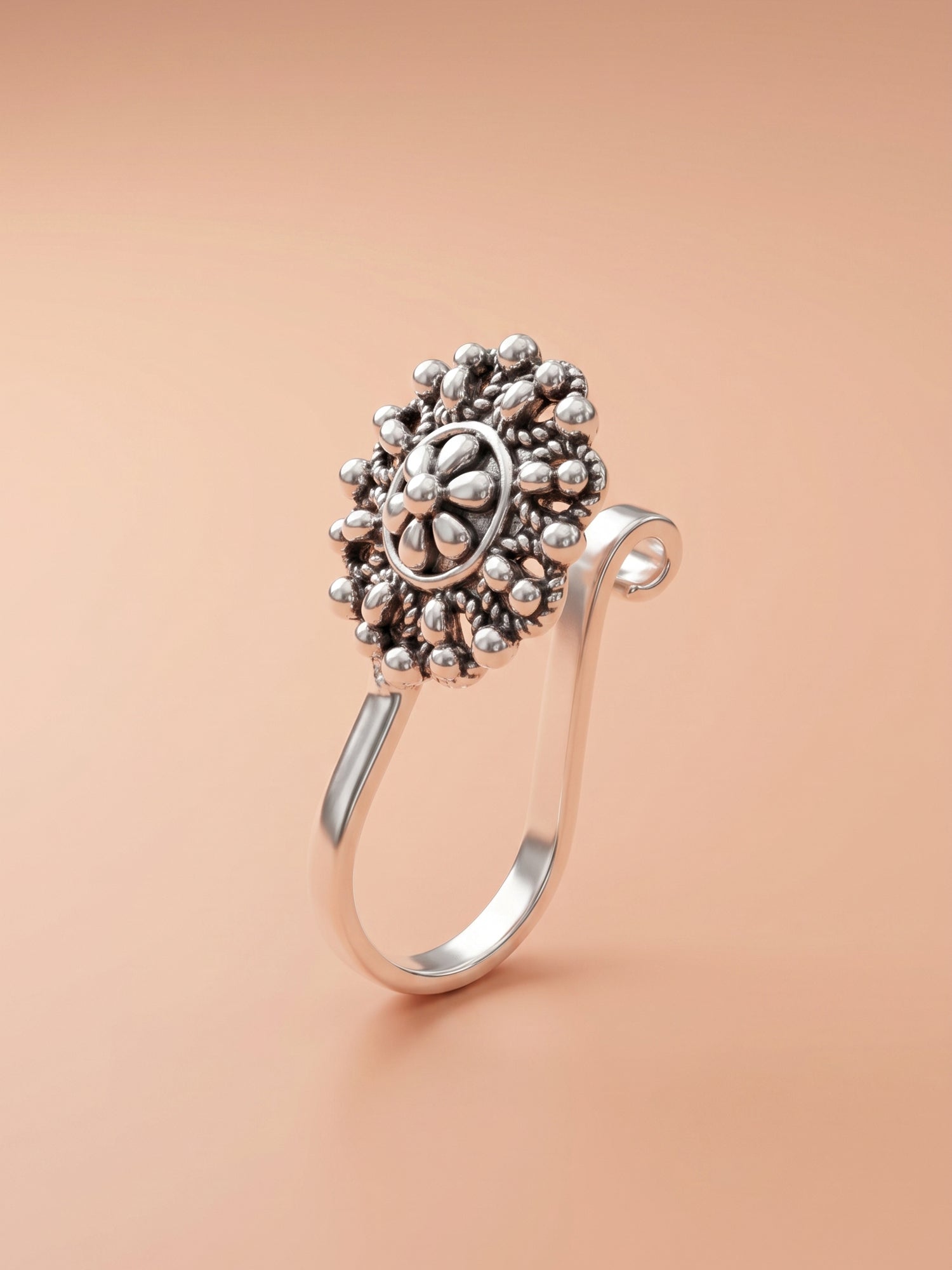 Vintage Sunburst Clip-On Nose Ring