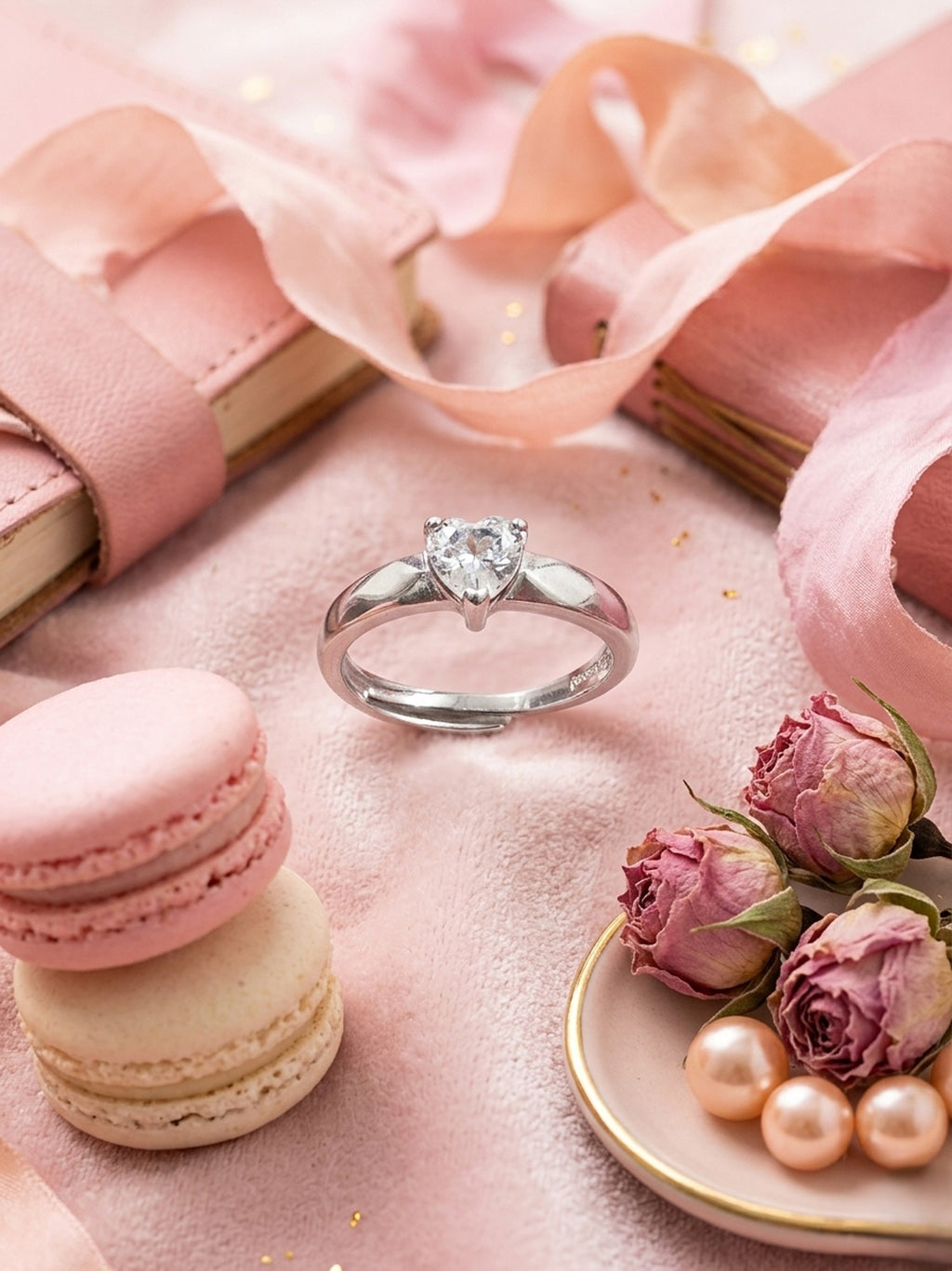 Radiant Heart Solitaire Ring