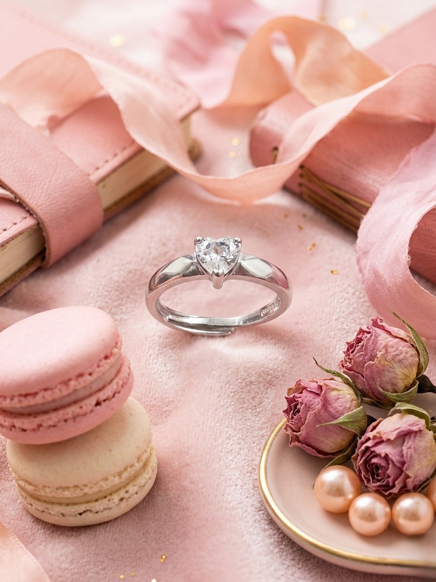 Radiant Heart Solitaire Ring