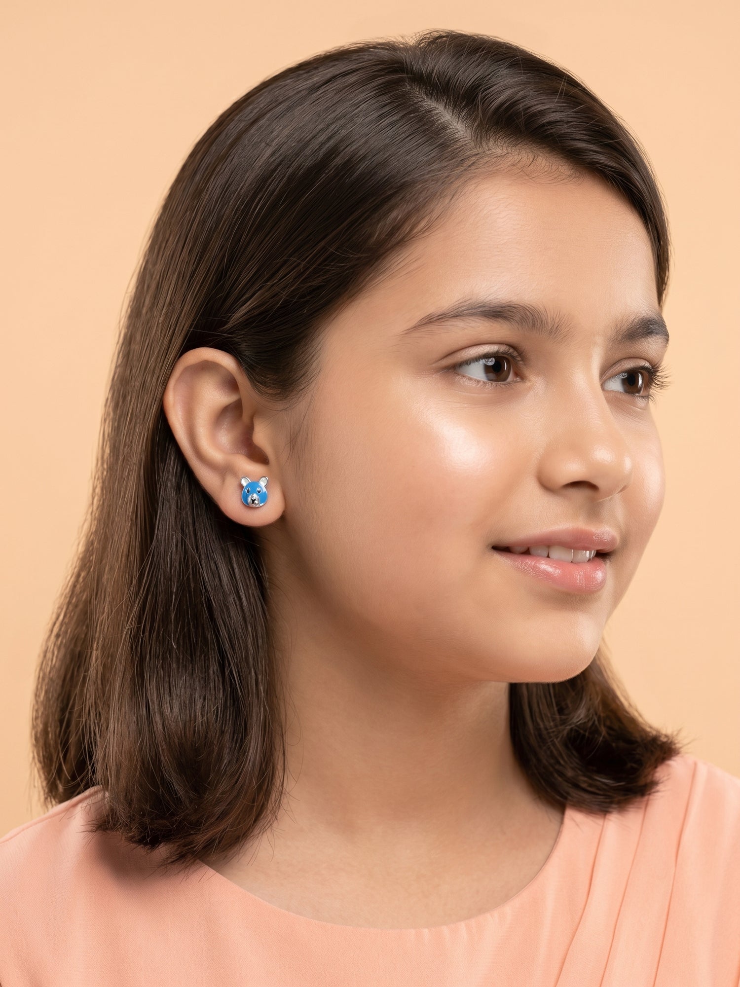 Midnight Blue Teddy Studs