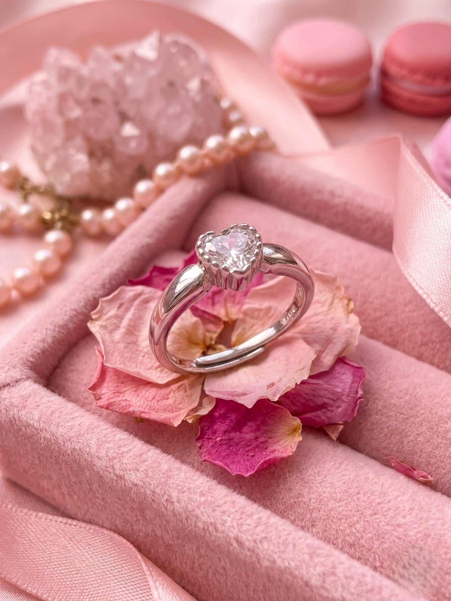 Radiant Heart Solitaire Ring