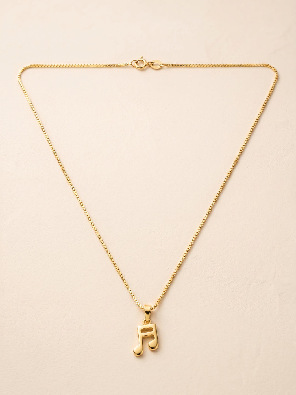 Music Note Pendant Necklace for Kids