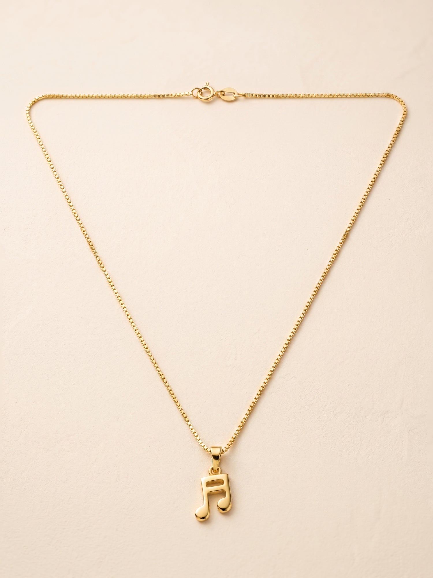 Music Note Pendant Necklace for Kids