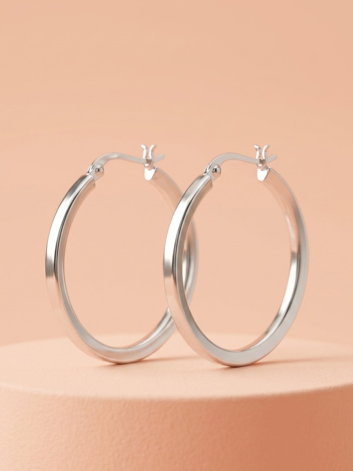 Knife-Edge Polished Hoops