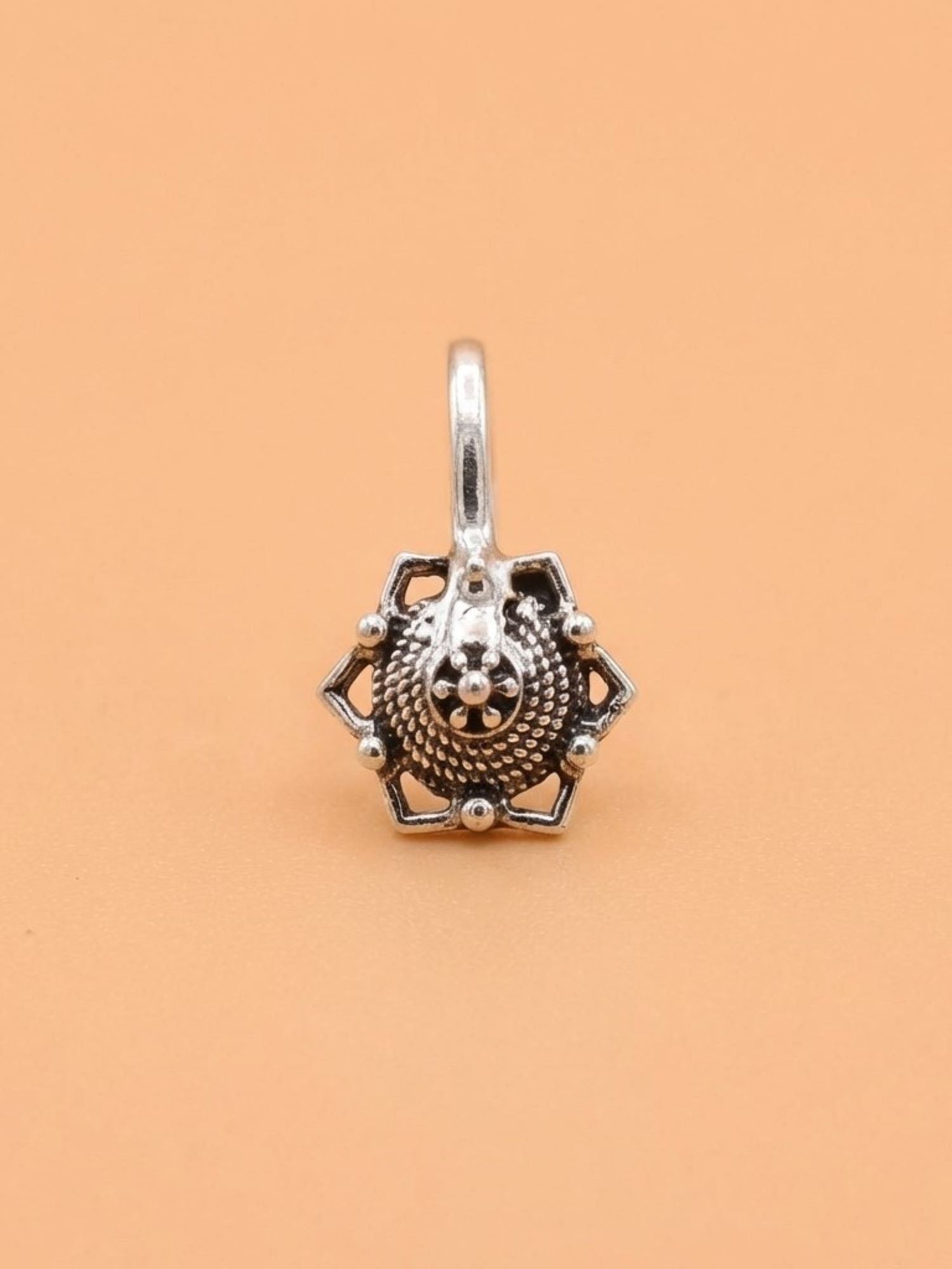 Geometric Mandala Nose Pin